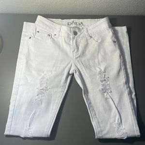 Para jeans white ripped